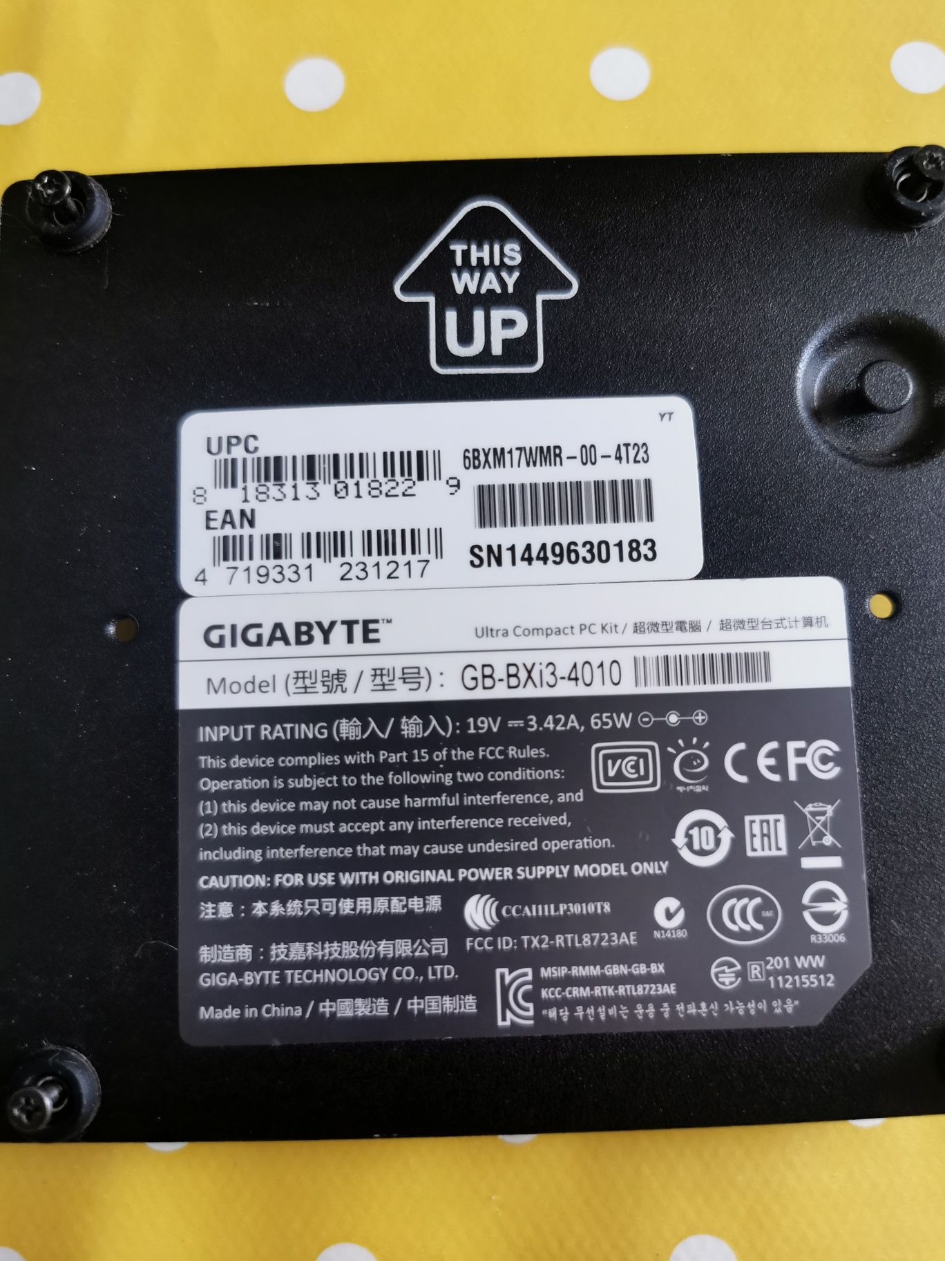 nuc gigabyte brix gb bxi3 4010