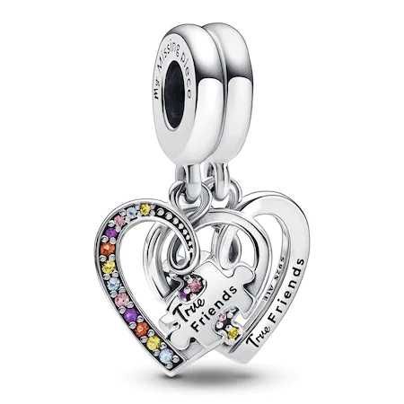 Talisman din argint 925, compatibil cu Pandora - Model True Friends