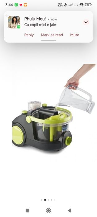 Aspirator filtrare cu apa Studio Casa Hydratech Turbo