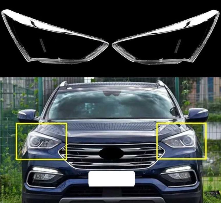 Капаци фарове Hyundai Santafe (17-19) фар хюндай сантафе комплект