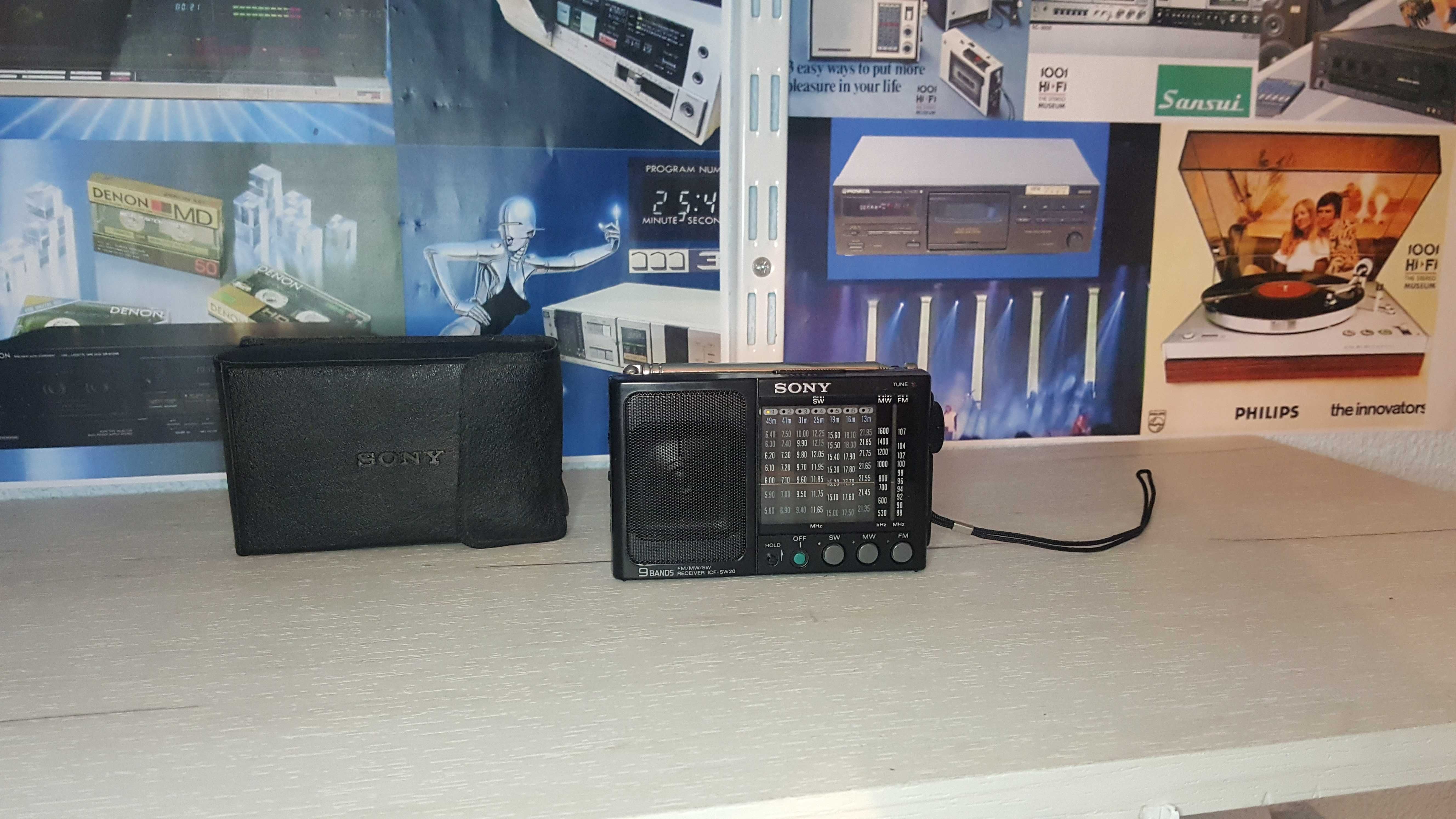 Din colectia personala cel mai mic radio Sony ICF SW20 (Made in Japan)