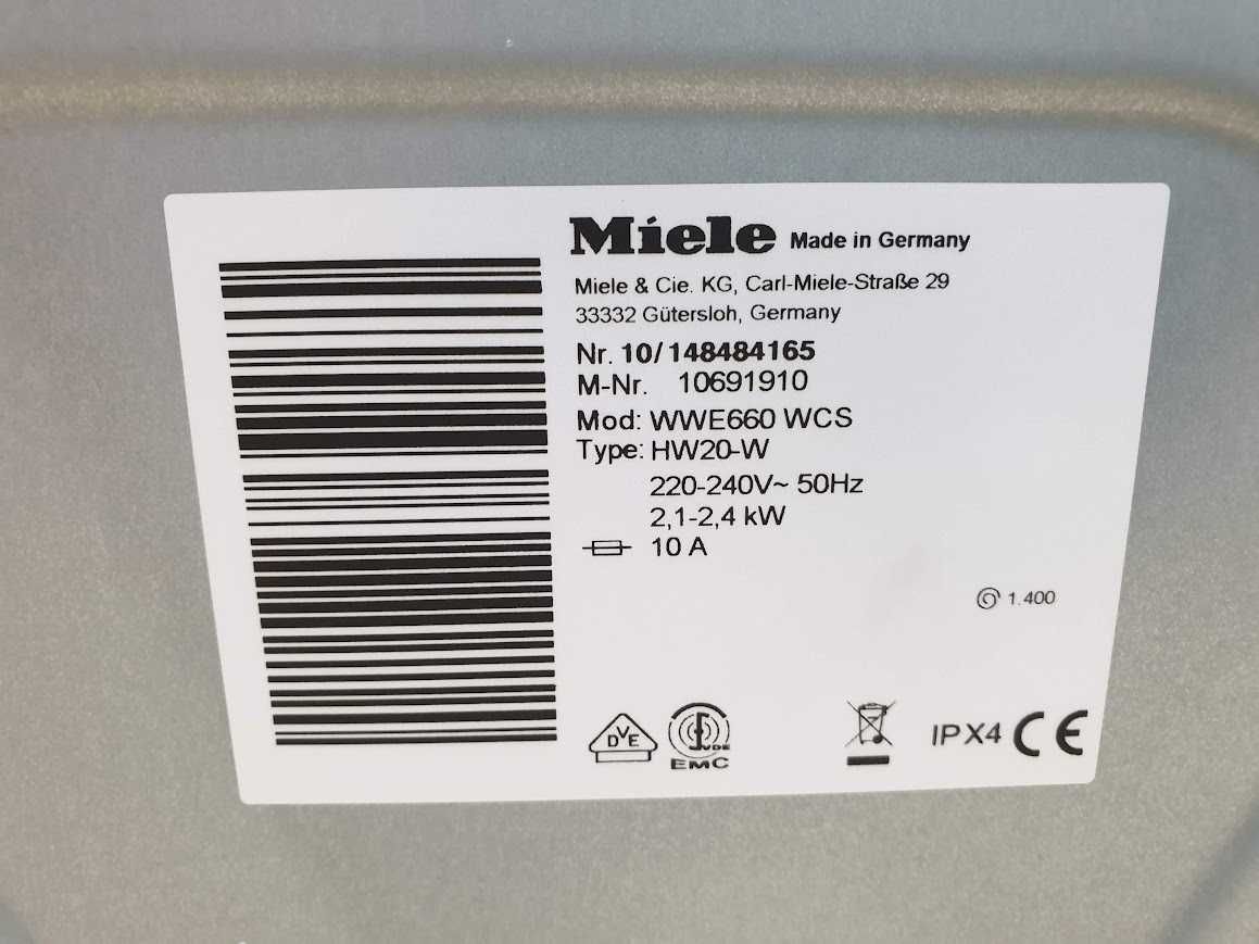 Miele Пералня с Ляво Отваряне Wi-Fi TwinDos Миеле 12м Гаранция