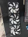 Set 3 ventilatoare corsair 120 + controller  si fan hub