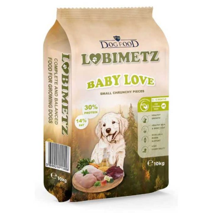 Hrana uscata pentru catei Ljubimetz Junior 10Kg, proteine, vitamine