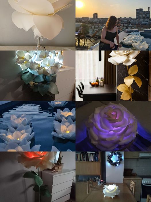 Лампион, нощна лампа, рьчна изработка