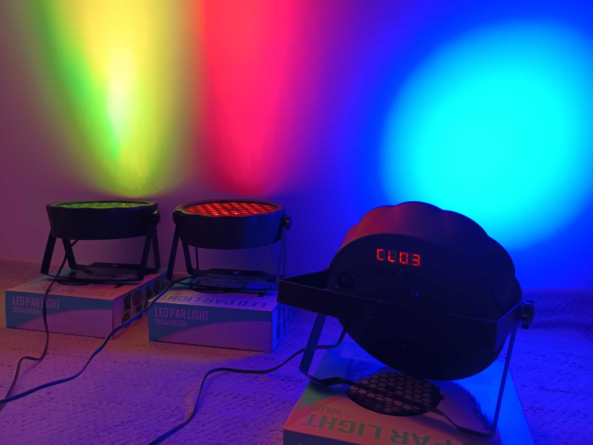 Proiector Disco 54 leduri Jocuri de culori automat, pe ritmul muzicii
