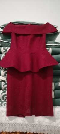 Кофта, юбка  красный цвет,