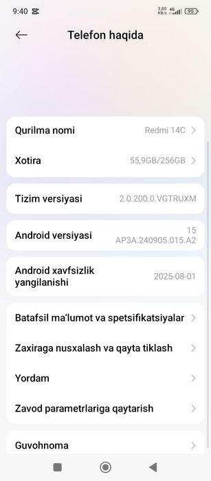 Redmi 14c 256/8+8