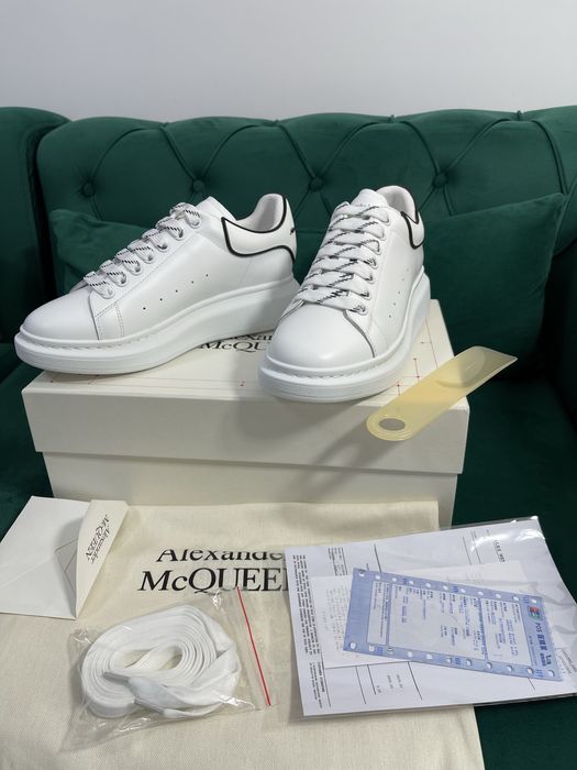 Adidasi Alexander McQueen piele naturala 100% Full Box colectie noua
