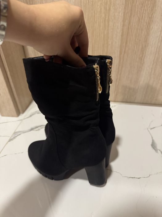 Дамски ботуши с ток Номер:40