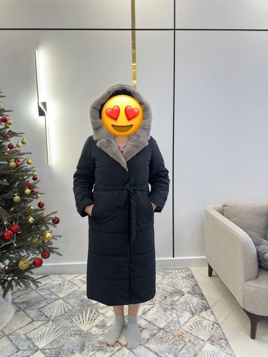 Продам новый зимний пуховик фирма Аврора,мех стриженная норка,