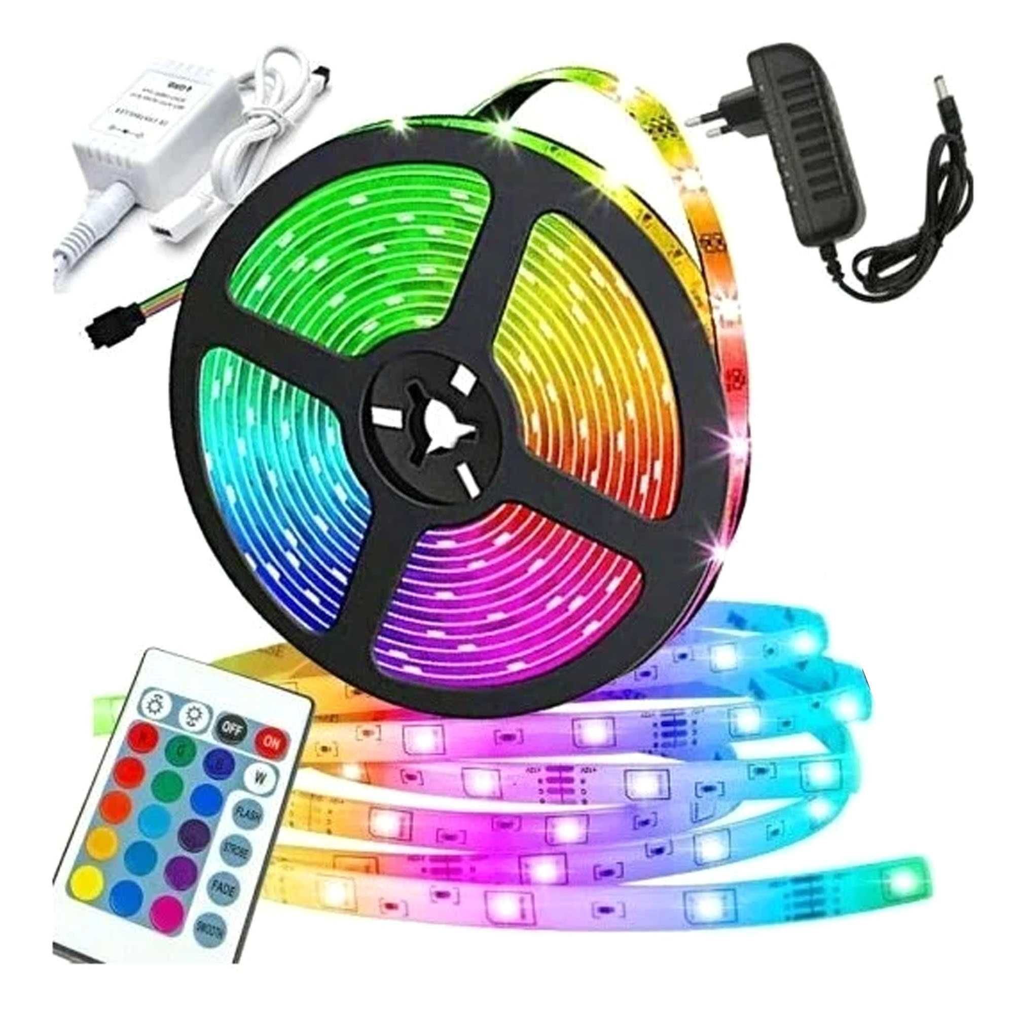 Светодиодная лента LED Strip 2835 RGB 60LED IP65 5м, ИК пульт