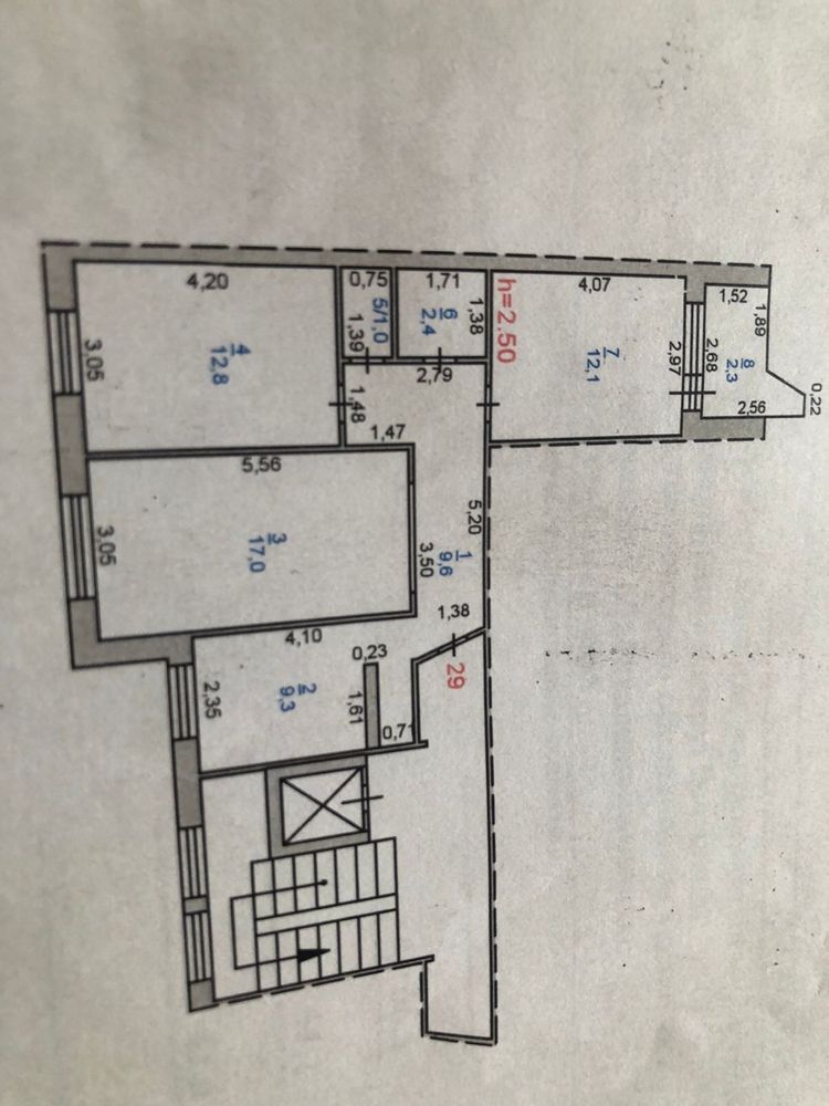 Продам 3-х комн квартиру