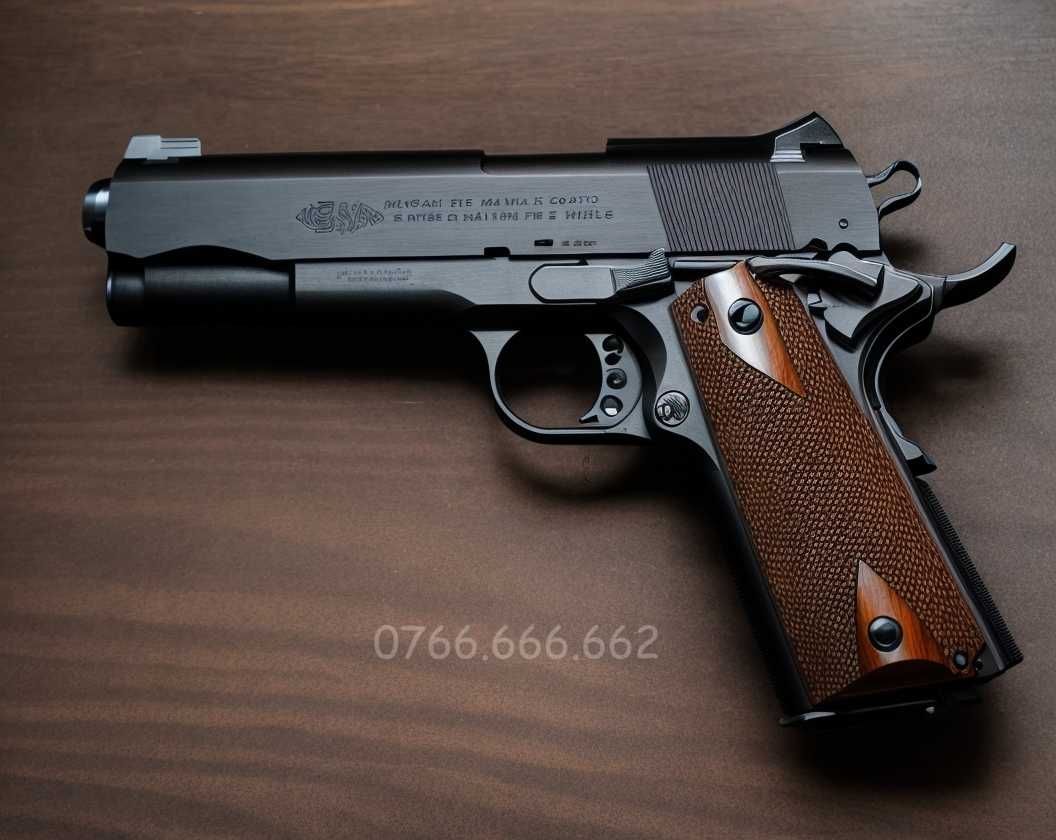 Pistol CO2 Cybergun/Airsoft PUTERNIC Colt SEMI-FULL METAL 1911 RAIL