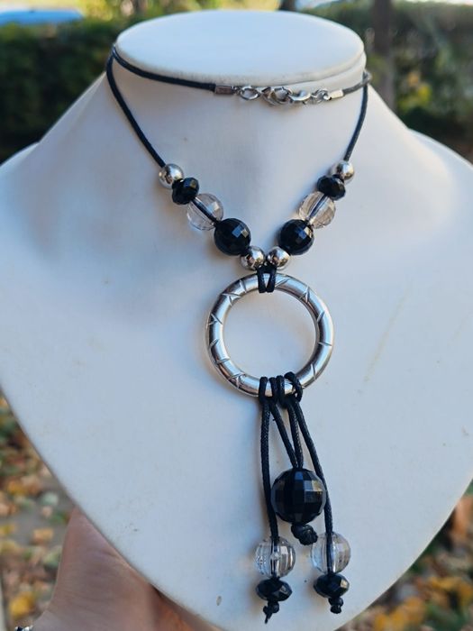 Colier fashion cu snur