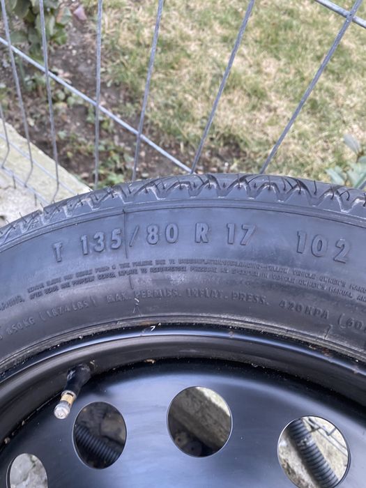 Roata rezerva slim BMW Seria 5 E60 135/80 R17  530d