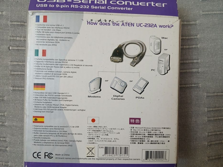 Cabluri USB 10 M / 1,8 M / serial