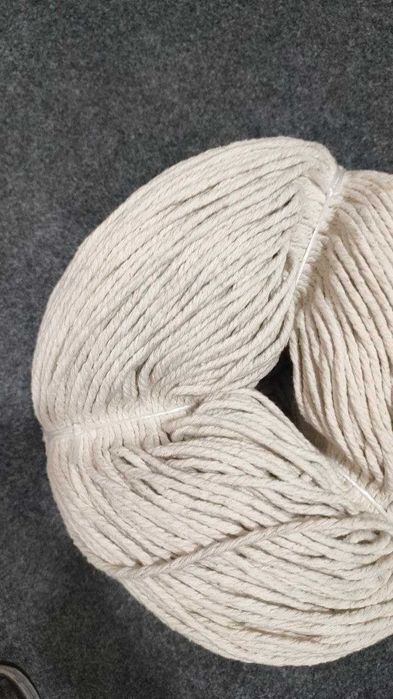 Шнур хлопковый 6мм для макраме и рукоделия