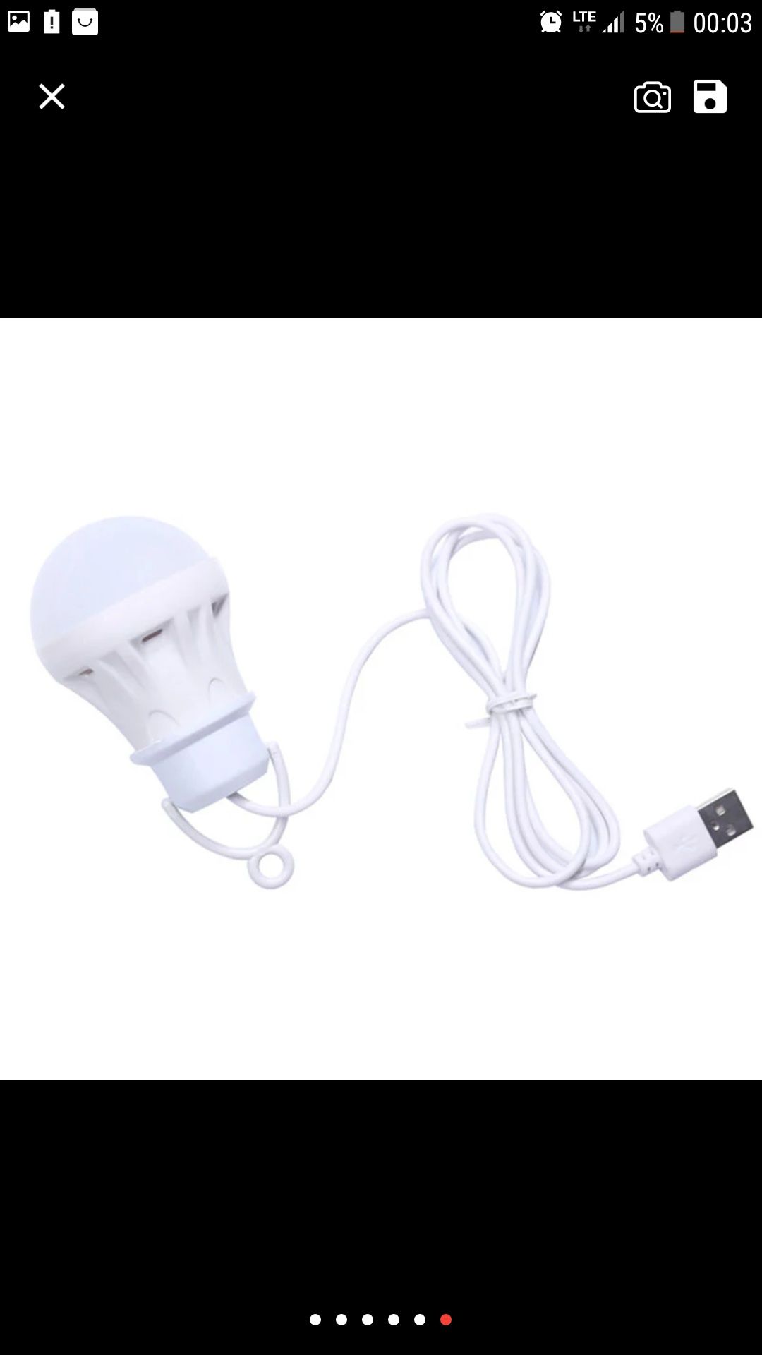 Lanternă LED lampă 5V LED USB