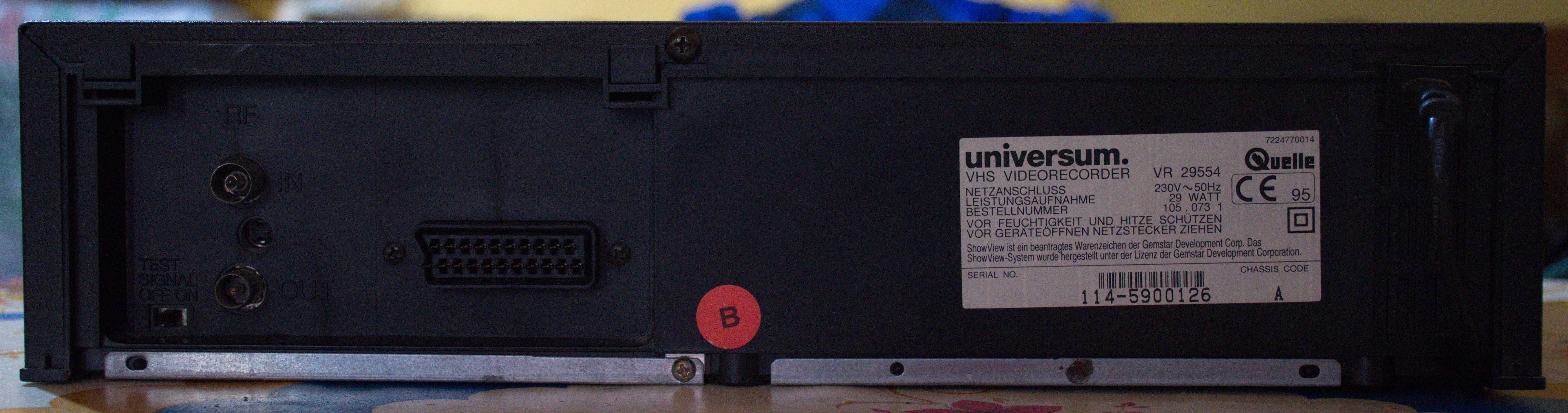 videorecorder Universum stare excelentă