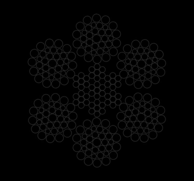 Канат стальной диам.39,0 мм, 45,5 мм, 52,0 мм, 57,0 мм ГОСТ 7669-80