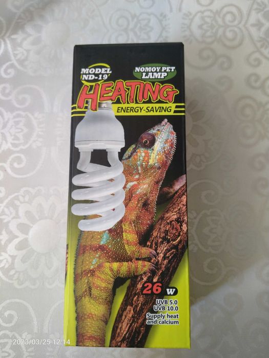 Ультрафиолетовая лампа для рептилий 10.0uvb