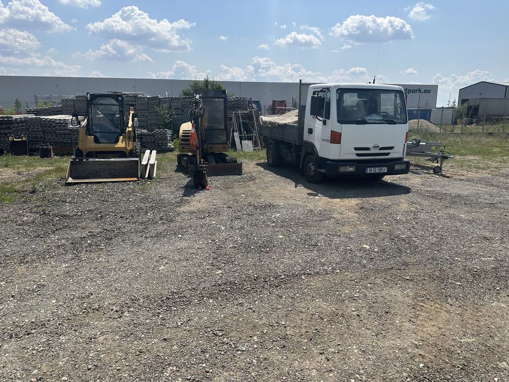 inchiriez Mini excavator de la 900 lei si Bobcat, Buldo excavator