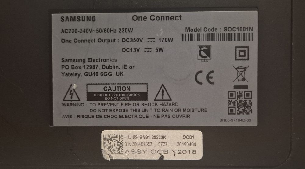 Samsung One Conect SOC1001N BN91-20223K