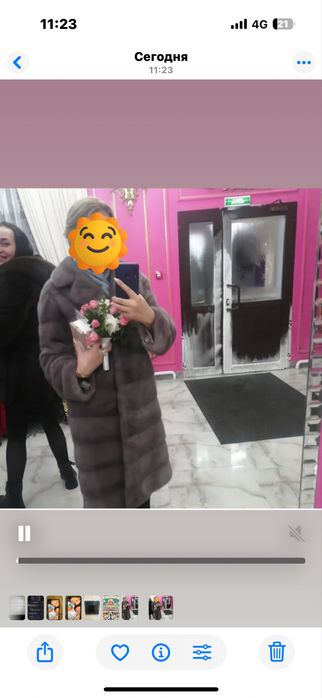 Норковая шуба б/у в хорошем состоянии