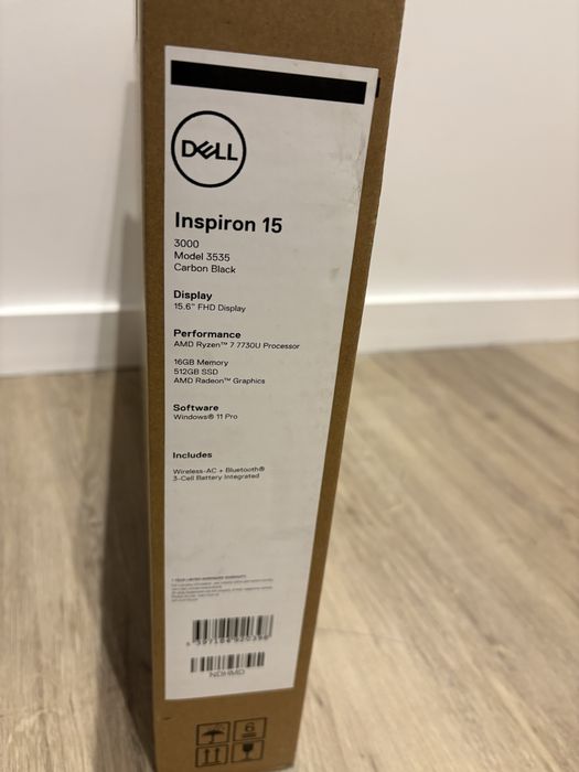 Dell Inspiron 3535 15.6" FHD, Ryzen 7-7730U, 16gb Ram, SIGILAT