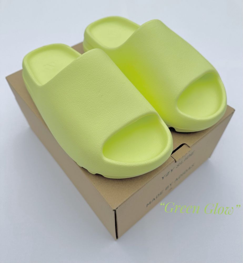 Papuci Sport Adidas Yeezy Slide Green Glow -100% originali