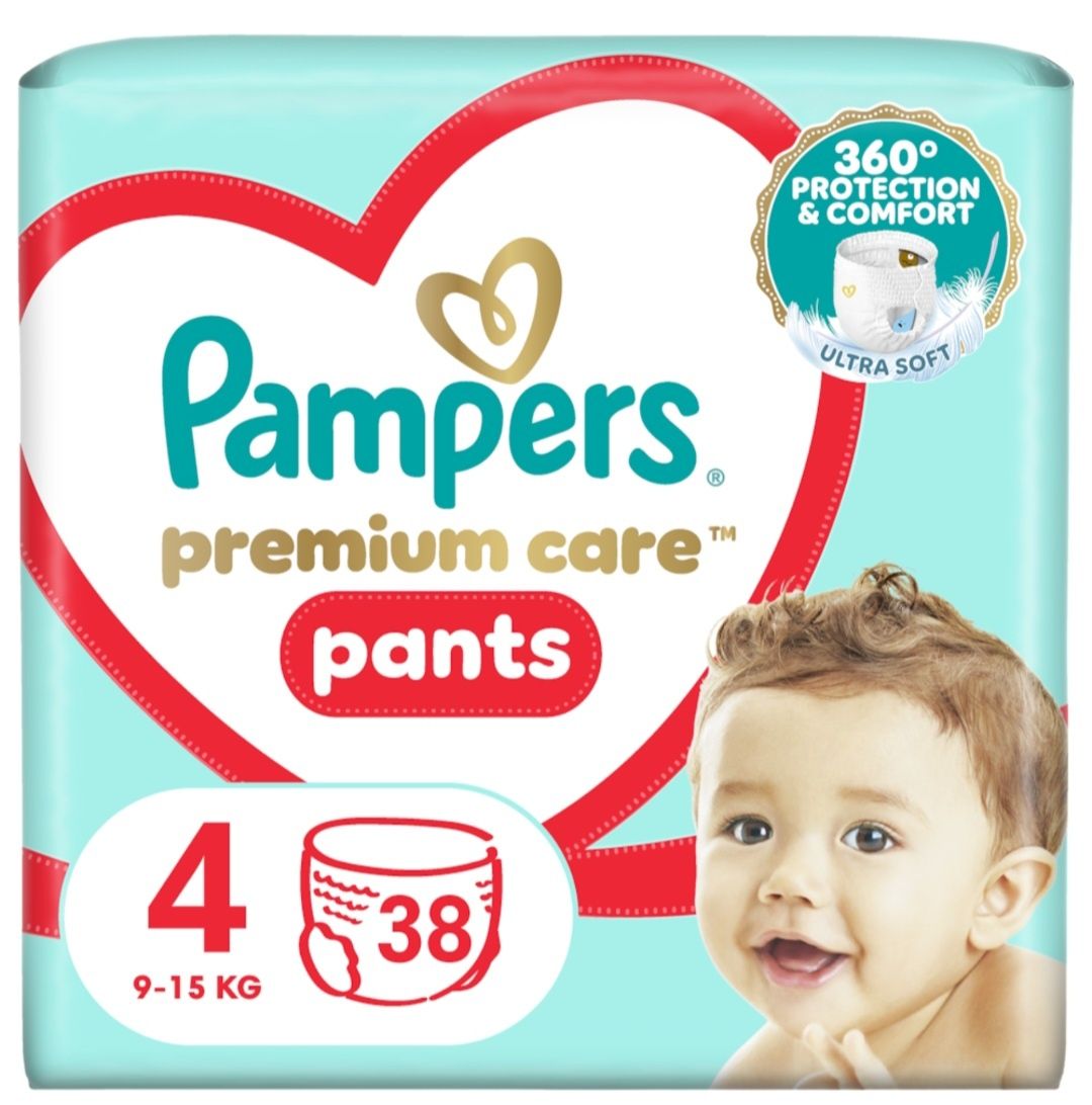Pampers premium care pants nr 4 , 38bucati