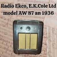 Radio Ekco, E.K.Cole Ltd model AW 87 an 1936