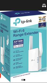 Range Extender TP-Link RE505X Wi-Fi 6 Dual-Band Gigabit AX1500,