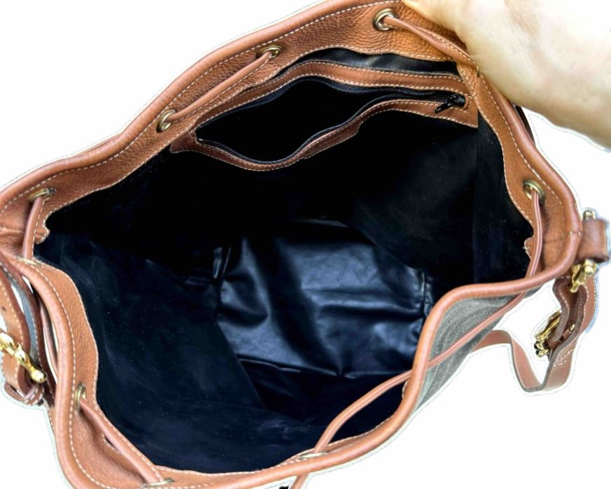 POLLINI Superb Sac UmarTip Postas Vintage Piele Original Italia