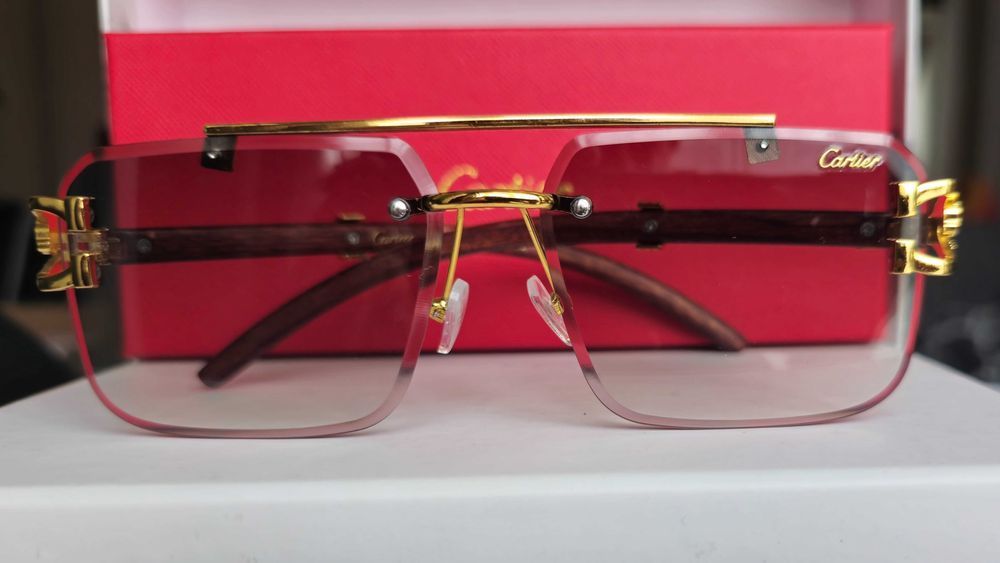 Ochelari de soare Cartier Leopard Green