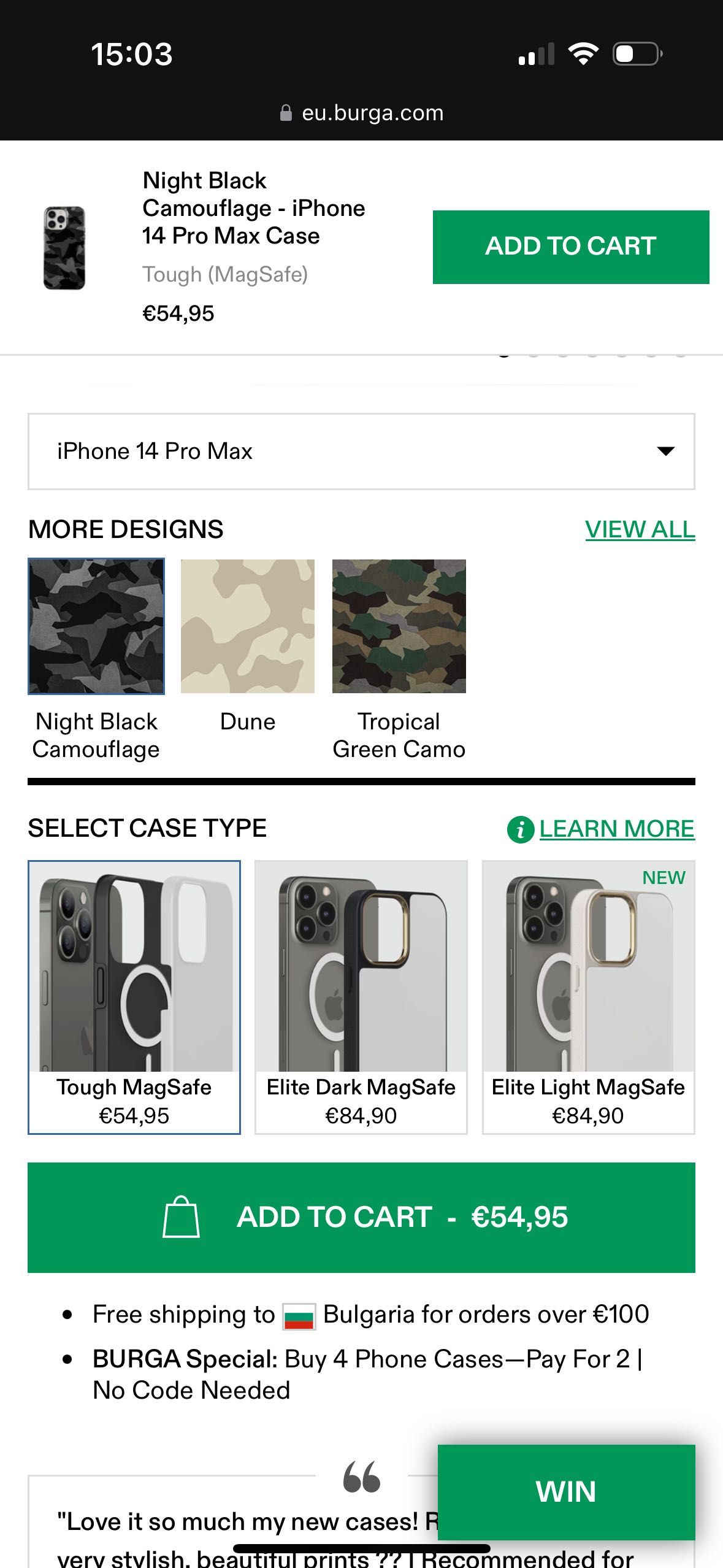 Burga калъф за телефон iPhone 14 Pro Max