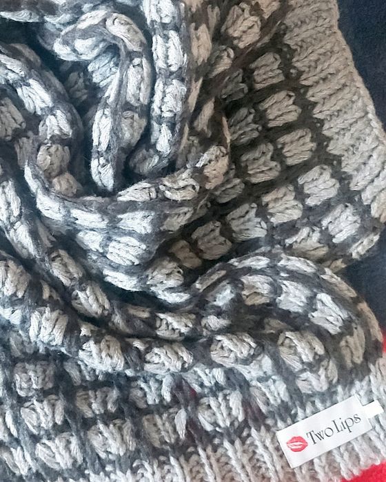 Шарф широкий, длинный