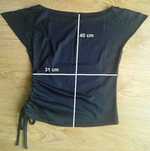 Top galben, negru - dama