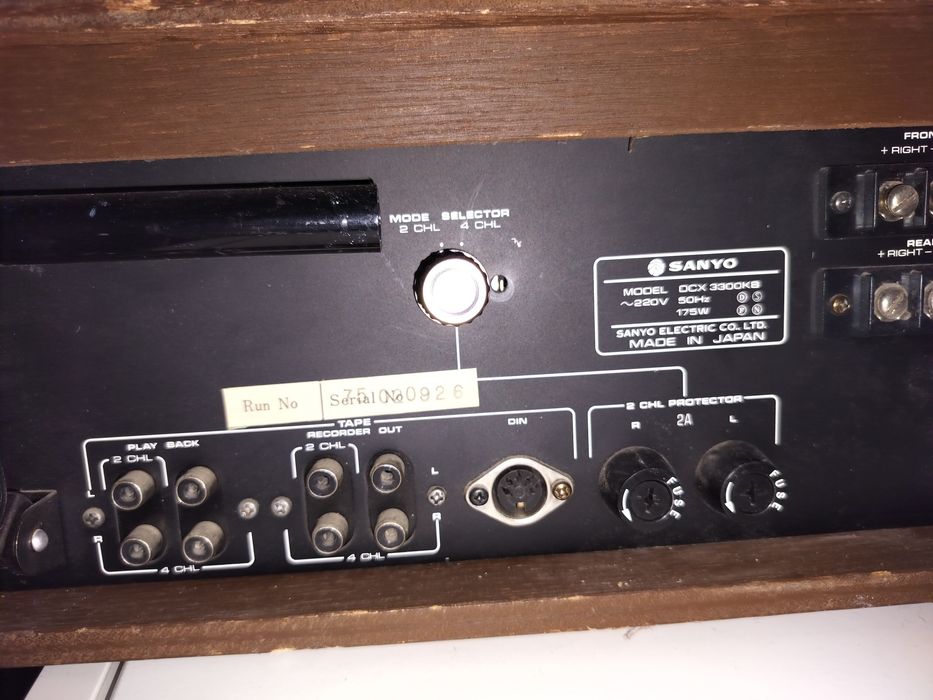 Raritate Sanyo DCX 3300KB amplituner quadro vintage 1974
