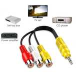 Cablu 3,5 MM la 3 RCA Cablu adaptor AV / video pentru TV TCL
