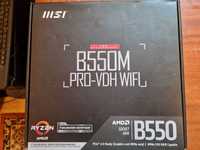 Kit Mobo MSI B550M PRO-VDH WIFI noua  + AMD Ryzen 5 3600 - rezervat