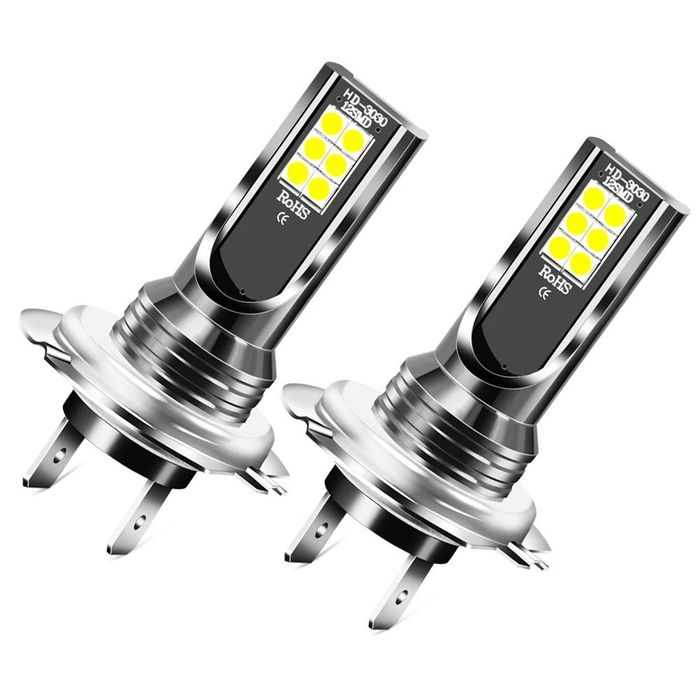 комплект 2бр osram chip led диодни крушки н7 12v,96w ,10000lm без ...