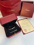 Brățară Cartier LOVE 16 aur alb 750 cu cutie