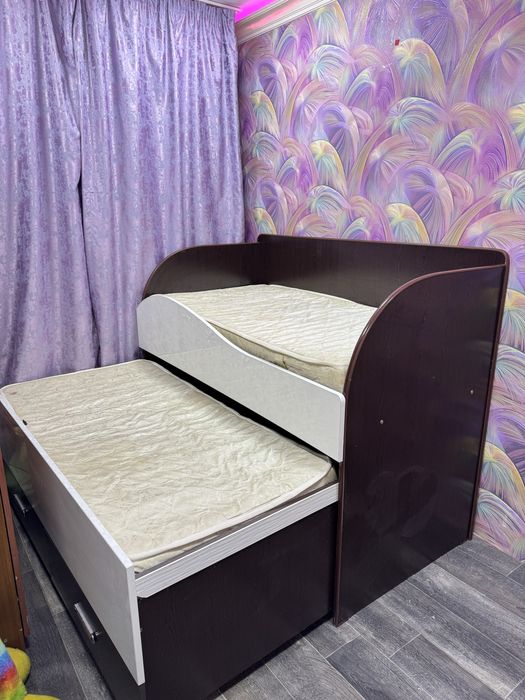 Кровать детская выдвижная для двух деток