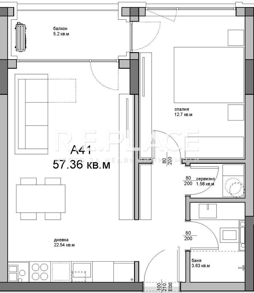 2-стаен в Варна-Аспарухово площ 67 цена 101500
