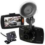 DVR Auto G30 1080P cu camera dubla cu vedere spate+Card 16GB