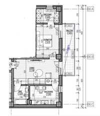 Apartament 2 camere - Dressing - Etaj 1 - Suprafata 72.49 m2
