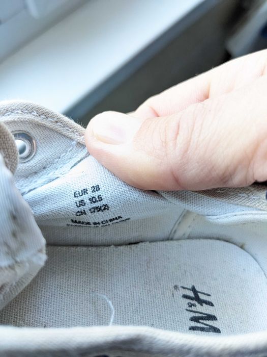 Crocs 29 и гуменки H&M 28