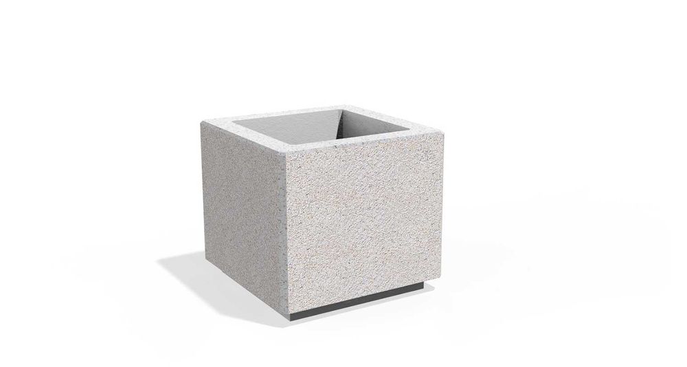 Ghiveci pt.arbori din beton cu marmura 120x120x100 cm